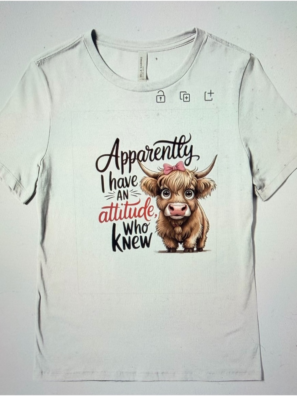 White Graphic Tee - 'Apparently I Have An Attitude'